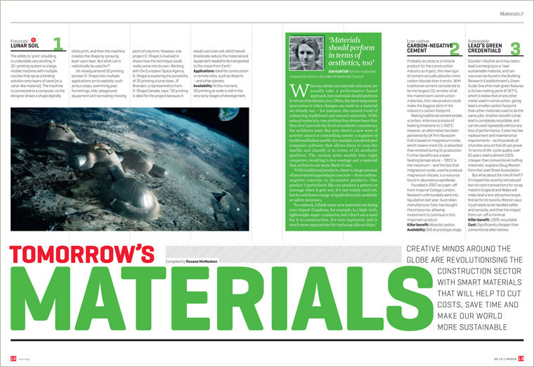 Materials Council in Modus magazine