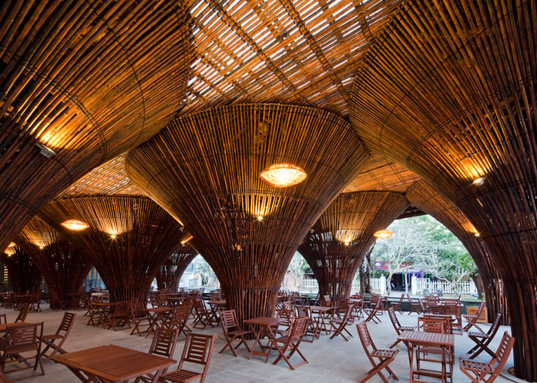 Kontum Indochine Cafe by Vo Trong Nghia Architects