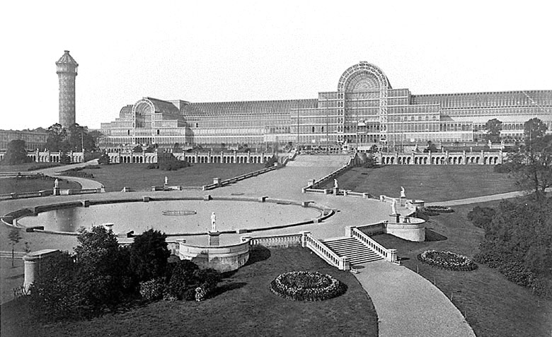 The Crystal Palace at its eventual home in Sydenham Hill