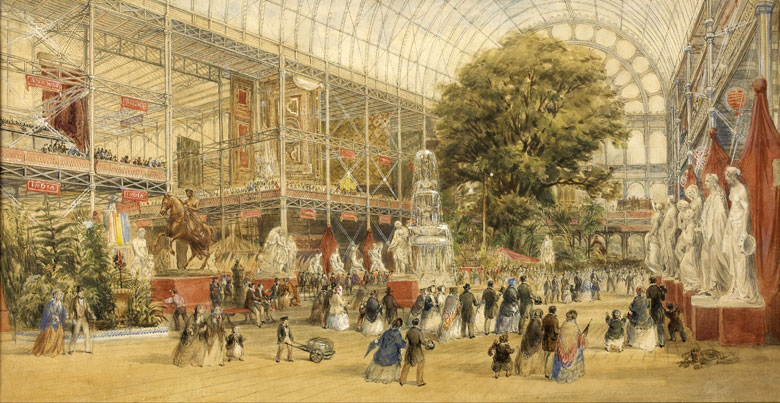 The interior of the Crystal Palace