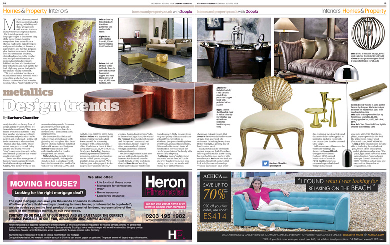 Materials Council in the Evening Standard