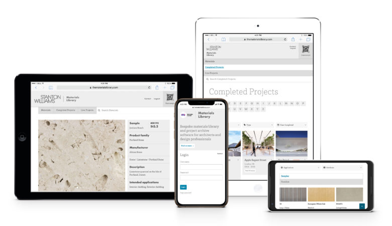 Materials Library Software mobile support